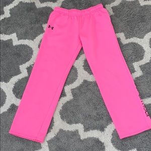 Pink under armor sweats